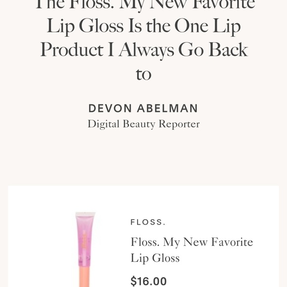 Floss Lip Gloss in YUL - Picture 5 of 6